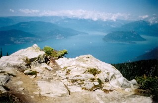 Another view from a high point near Unnecessary Mountain, Howe Sound Crest Trail 2003-08.